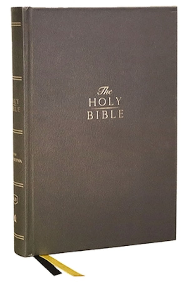 Cover image for KJV Holy Bible with Apocrypha and 73,000 Center-Column Cross References, Hardcover, Red Letter, Comfort Print: King James Version, isbn: 9781400331710