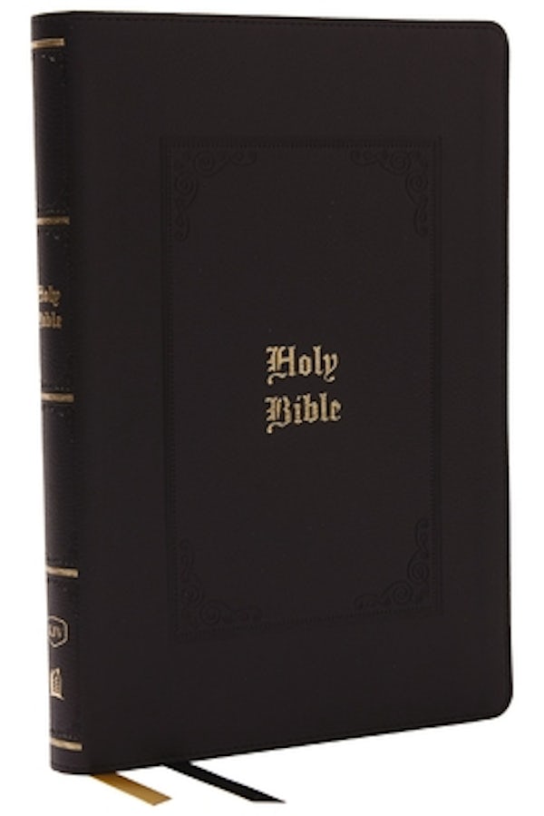 Cover image for KJV Holy Bible: Giant Print Thinline Bible, Black Leathersoft, Red Letter, Comfort Print: King James Version (Vintage Series), isbn: 9781400331765