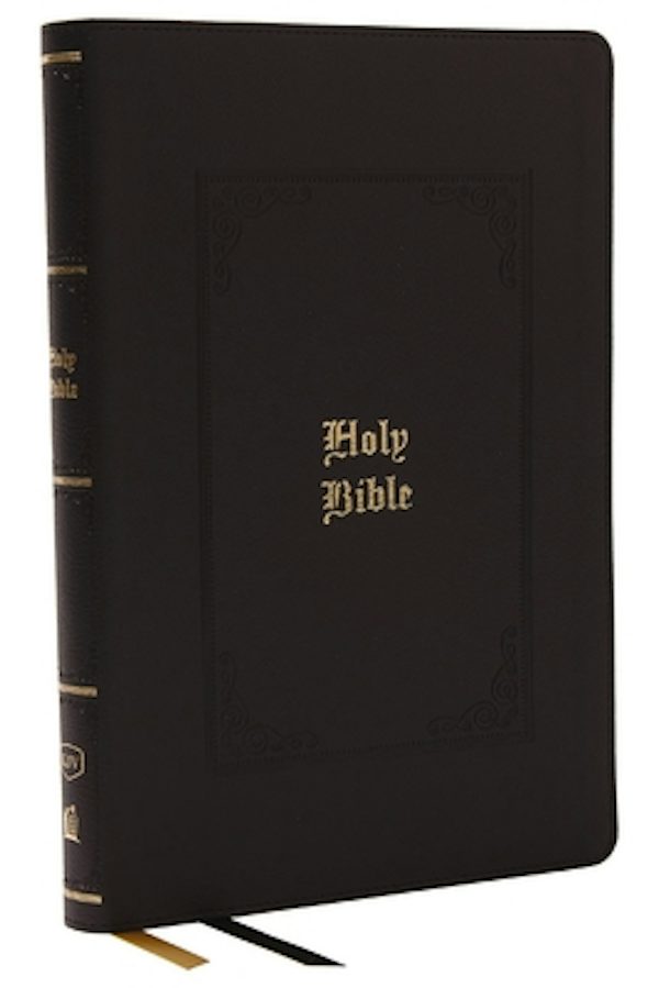 Cover image for KJV Holy Bible: Giant Print Thinline Bible, Black Leathersoft, Red Letter, Comfort Print (Thumb Indexed): King James Version (Vintage Series), isbn: 9781400331802