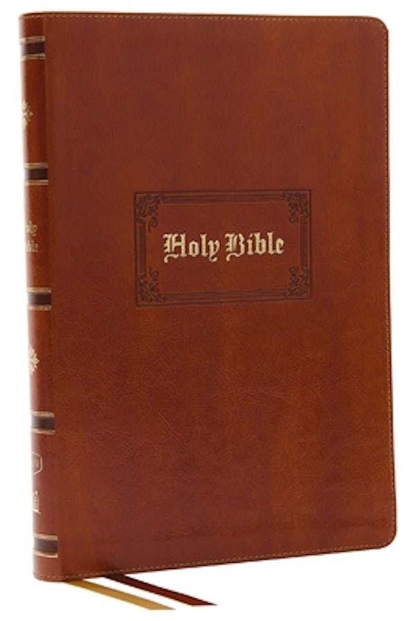 Cover image for KJV Holy Bible: Giant Print Thinline Bible, Tan Leathersoft, Red Letter, Comfort Print: King James Version (Vintage Series), isbn: 9781400332281