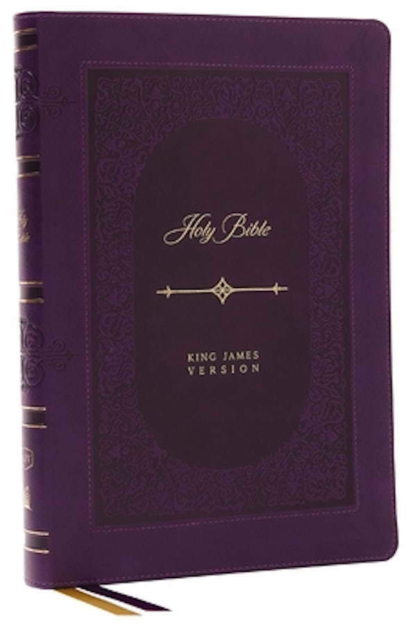 Cover image for KJV Holy Bible: Giant Print Thinline Bible, Purple Leathersoft, Red Letter, Comfort Print: King James Version (Vintage Series), isbn: 9781400332311