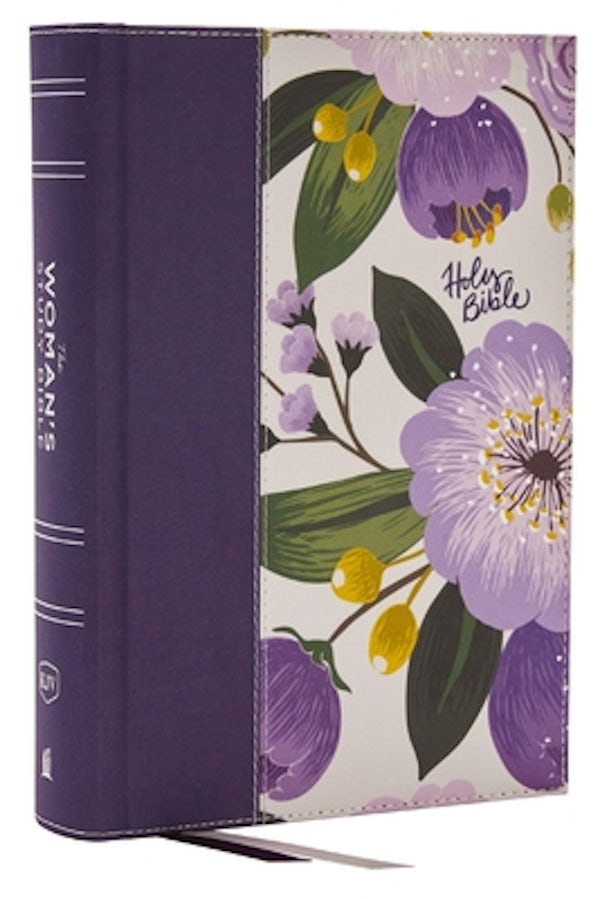 Cover image for Kjv, the Woman's Study Bible, Purple Floral Cloth Over Board, Red Letter, Full-Color Edition, Comfort Print (Thumb Indexed), isbn: 9781400332427