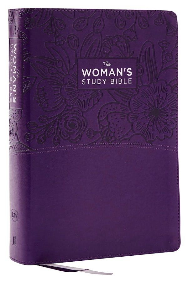 Cover image for Kjv, the Woman's Study Bible, Purple Leathersoft, Red Letter, Full-Color Edition, Comfort Print, isbn: 9781400332465