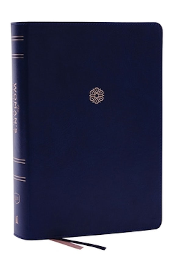 Cover image for Kjv, the Woman's Study Bible, Blue Leathersoft, Red Letter, Full-Color Edition, Comfort Print (Thumb Indexed), isbn: 9781400332557