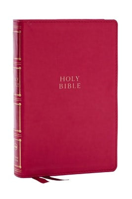Cover image for Nkjv, Compact Center-Column Reference Bible, Dark Rose Leathersoft, Red Letter, Comfort Print, isbn: 9781400333073