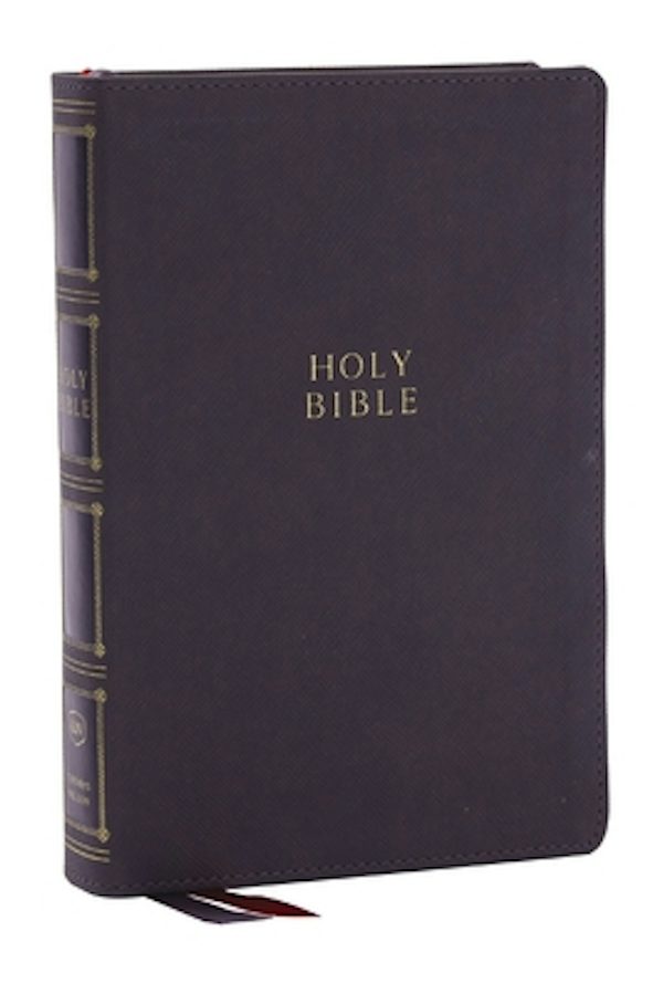 Cover image for KJV Holy Bible: Compact Bible with 43,000 Center-Column Cross References, Gray Leathersoft, Red Letter, Comfort Print: King James Version, isbn: 9781400333141