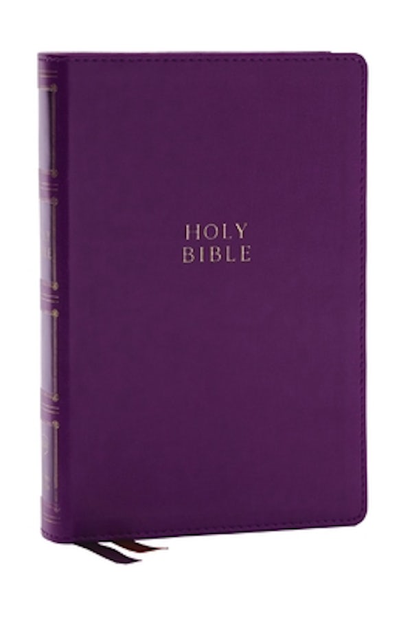 Cover image for KJV Holy Bible: Compact Bible with 43,000 Center-Column Cross References, Purple Leathersoft, Red Letter, Comfort Print: King James Version, isbn: 9781400333165
