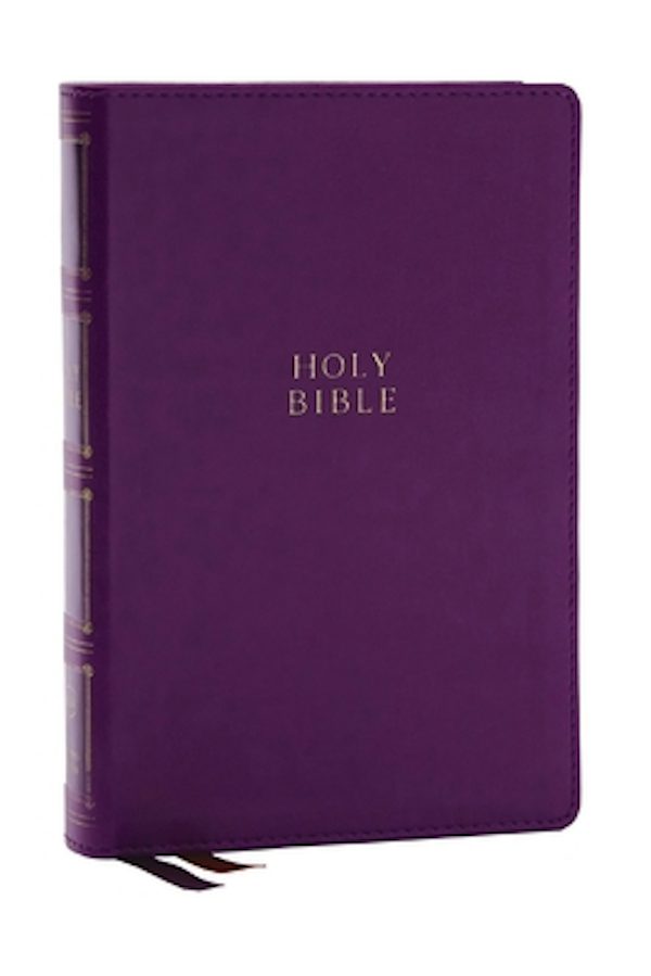 Cover image for KJV Holy Bible: Compact Bible with 43,000 Center-Column Cross References, Purple Leathersoft, Red Letter, Comfort Print (Thumb Indexing): King James Version, isbn: 9781400333172