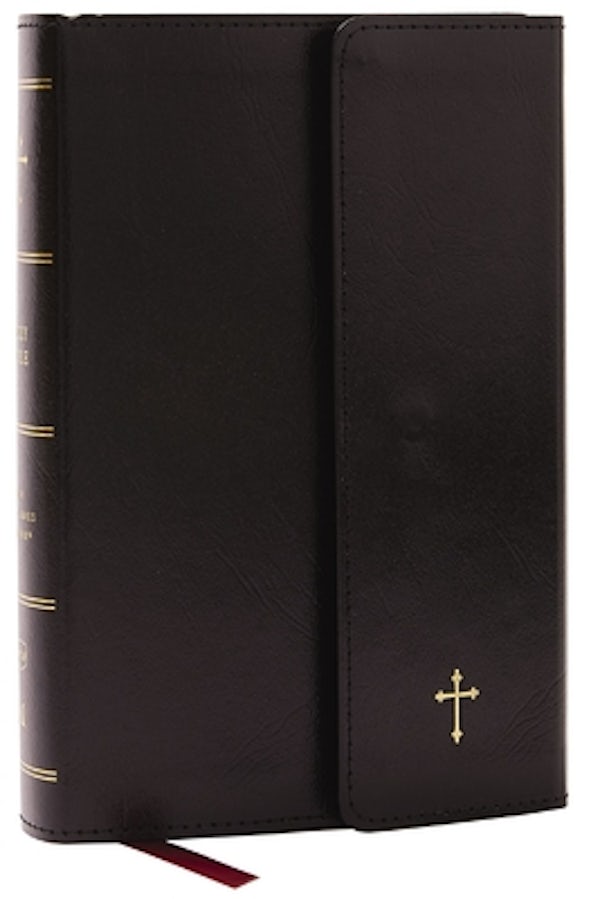Cover image for NKJV Compact Paragraph-Style Bible W/ 43,000 Cross References, Black Leatherflex W/ Magnetic Flap, Red Letter, Comfort Print: Holy Bible, New King James Version, isbn: 9781400333325