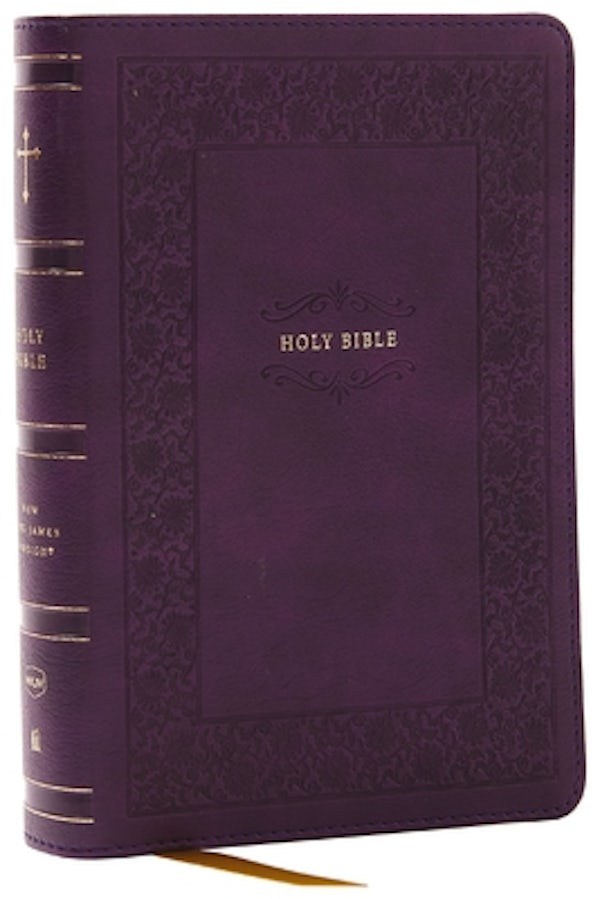 Cover image for NKJV Compact Paragraph-Style Bible W/ 43,000 Cross References, Purple Leathersoft, Red Letter, Comfort Print: Holy Bible, New King James Version, isbn: 9781400333370