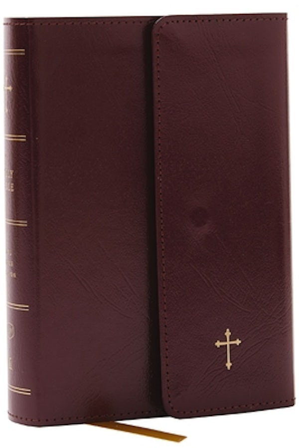 Cover image for KJV Holy Bible: Compact with 43,000 Cross References, Burgundy Leatherflex with Flap, Red Letter, Comfort Print: King James Version, isbn: 9781400333448