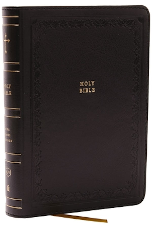 Cover image for KJV Holy Bible: Compact with 43,000 Cross References, Black Leathersoft, Red Letter, Comfort Print: King James Version, isbn: 9781400333455