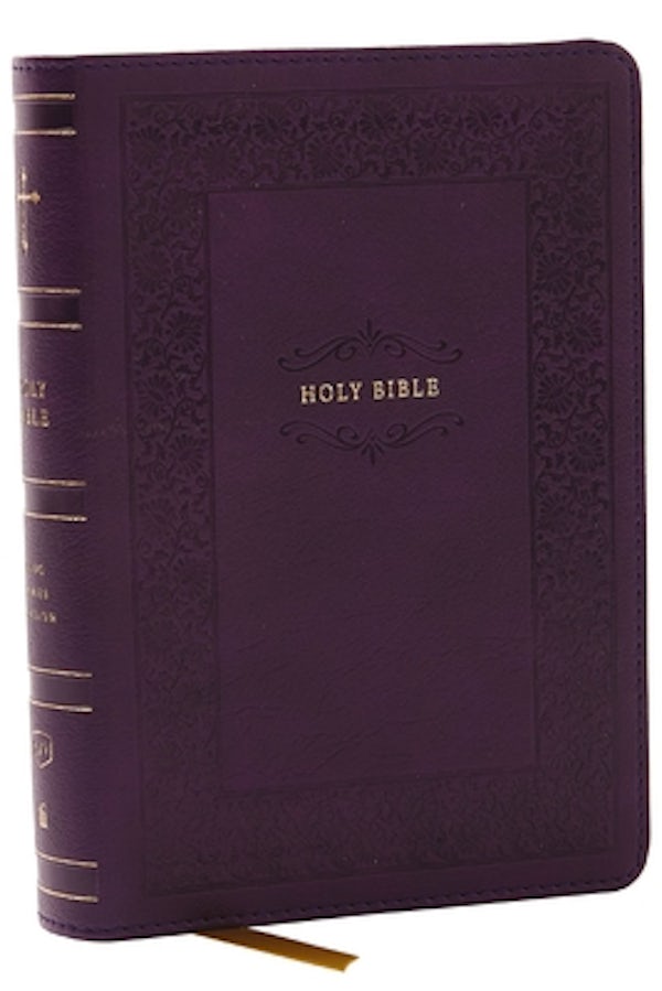 Cover image for KJV Holy Bible: Compact with 43,000 Cross References, Purple Leathersoft, Red Letter, Comfort Print: King James Version, isbn: 9781400333479