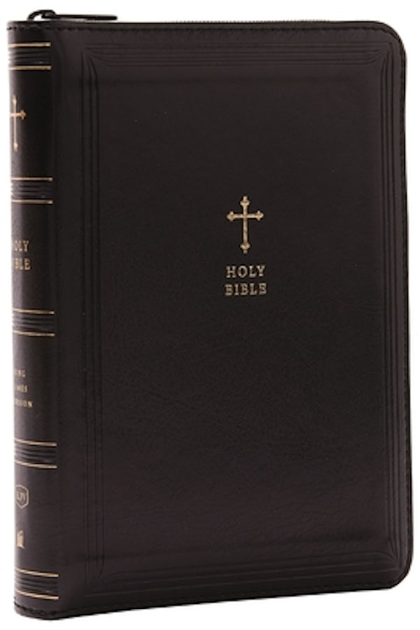 Cover image for KJV Holy Bible: Compact with 43,000 Cross References, Black Leathersoft Zipper Closure, Red Letter, Comfort Print: King James Version, isbn: 9781400333486