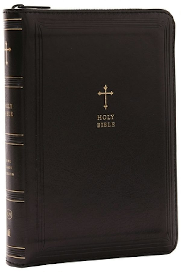Cover image for KJV Holy Bible: Compact with 43,000 Cross References, Black Leathersoft Zipper Closure, Red Letter, Comfort Print: King James Version, isbn: 9781400333486
