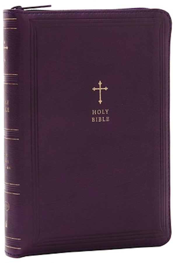 Cover image for KJV Holy Bible: Compact with 43,000 Cross References, Purple Leathersoft Zipper Closure, Red Letter, Comfort Print: King James Version, isbn: 9781400333493