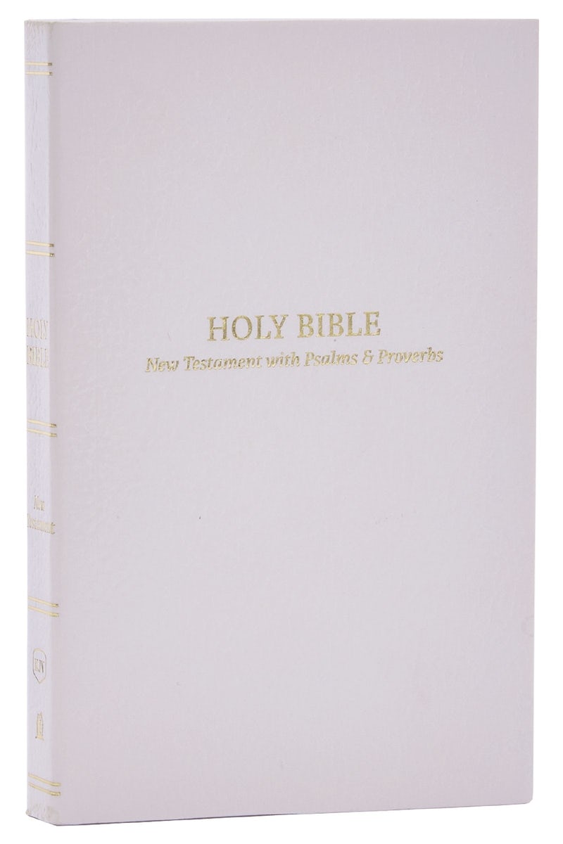 Cover image for KJV Holy Bible: Pocket New Testament with Psalms and Proverbs, White Softcover, Red Letter, Comfort Print: King James Version, isbn: 9781400334827