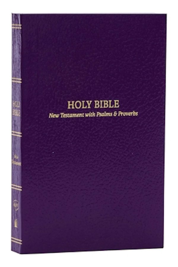 Cover image for KJV Holy Bible: Pocket New Testament with Psalms and Proverbs, Purple Softcover, Red Letter, Comfort Print: King James Version, isbn: 9781400334834