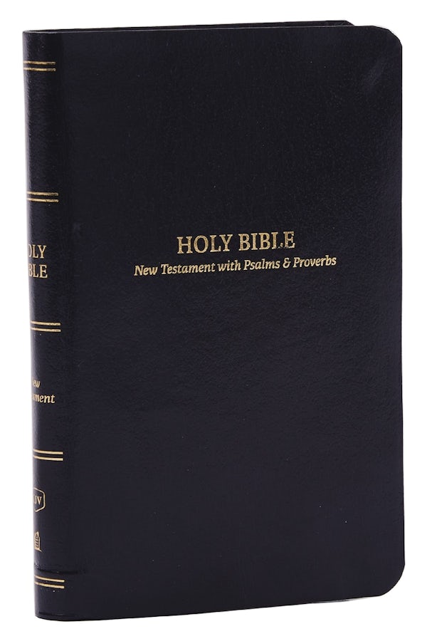 Cover image for KJV Holy Bible: Pocket New Testament with Psalms and Proverbs, Black Leatherflex, Red Letter, Comfort Print: King James Version, isbn: 9781400334841