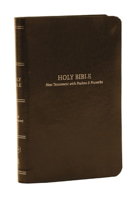 Cover image for KJV Holy Bible: Pocket New Testament with Psalms and Proverbs, Brown Leatherflex, Red Letter, Comfort Print: King James Version, isbn: 9781400334858