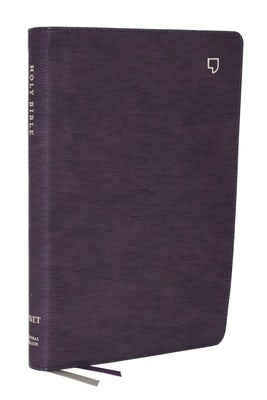 Cover image for Net Bible, Large Print Thinline with Cross References, Purple Leathersoft, Comfort Print (Thumb Indexed), isbn: 9781400334919