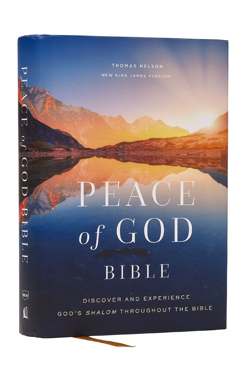 Cover image for Peace of God Bible: Discover and Experience God's Shalom Throughout the Bible (Nkjv, Hardcover, Red Letter, Comfort Print), isbn: 9781400334988