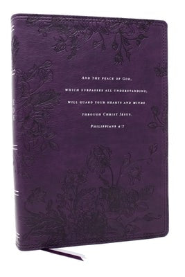 Cover image for Peace of God Bible: Discover and Experience God's Shalom Throughout the Bible (Nkjv, Purple Leathersoft, Red Letter, Comfort Print), isbn: 9781400335015
