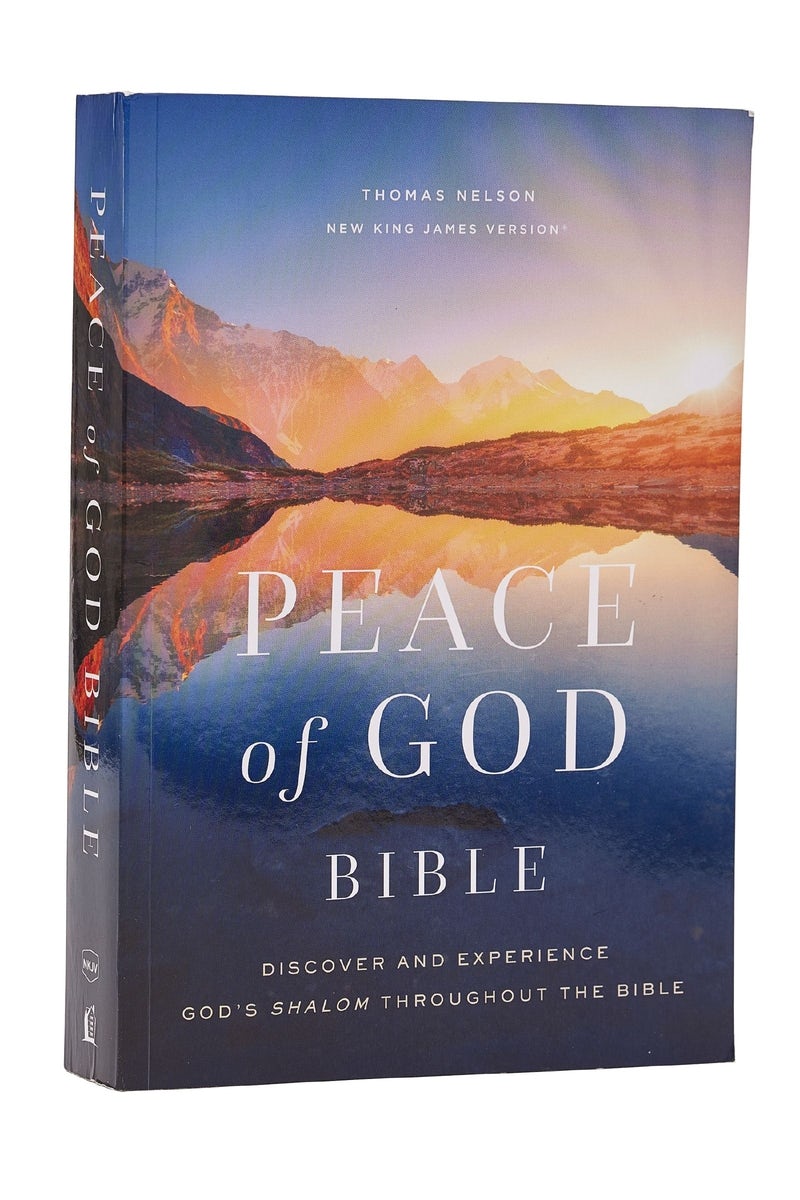 Cover image for Peace of God Bible: Discover and Experience God's Shalom Throughout the Bible (Nkjv, Softcover, Red Letter, Comfort Print), isbn: 9781400335084