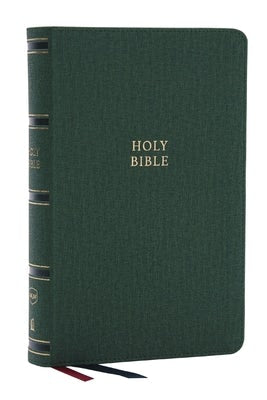 Cover image for Nkjv, Single-Column Reference Bible, Verse-By-Verse, Green Leathersoft, Red Letter, Comfort Print (Thumb Indexed), isbn: 9781400335237
