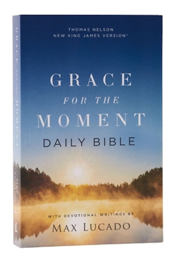 Cover image for Nkjv, Grace for the Moment Daily Bible, Softcover, Comfort Print, isbn: 9781400335893