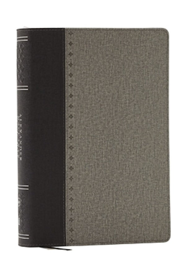 Cover image for Alexander MacLaren Study Bible: Encouragement and Insights for a Christ-Centered Life (Nkjv, Black/Gray Leathersoft, Comfort Print), isbn: 9781400335961