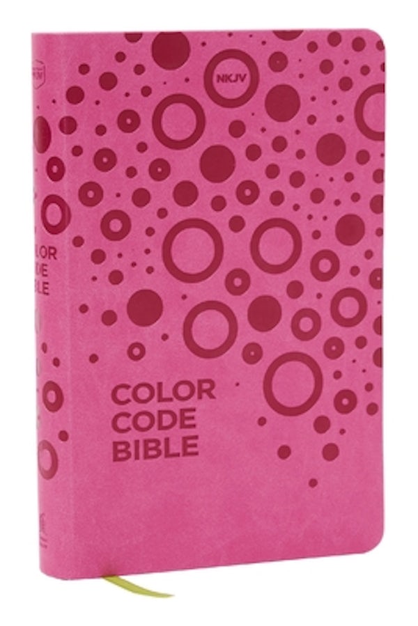 Cover image for Nkjv, Color Code Bible for Kids, Pink Leathersoft, Comfort Print, isbn: 9781400336012