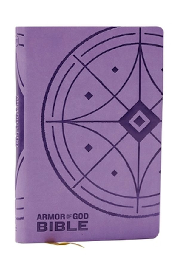 Cover image for NKJV Armor of God Bible, Purple Leathersoft (Children's Bible, Red Letter, Comfort Print, Holy Bible): New King James Version, isbn: 9781400336814