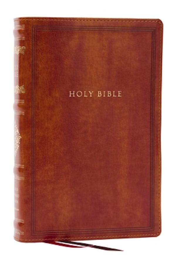 Cover image for RSV Personal Size Bible with Cross References, Brown Leathersoft, (Sovereign Collection), isbn: 9781400337910