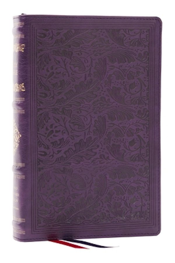 Cover image for RSV Personal Size Bible with Cross References, Purple Leathersoft, Thumb Indexed, (Sovereign Collection), isbn: 9781400337941