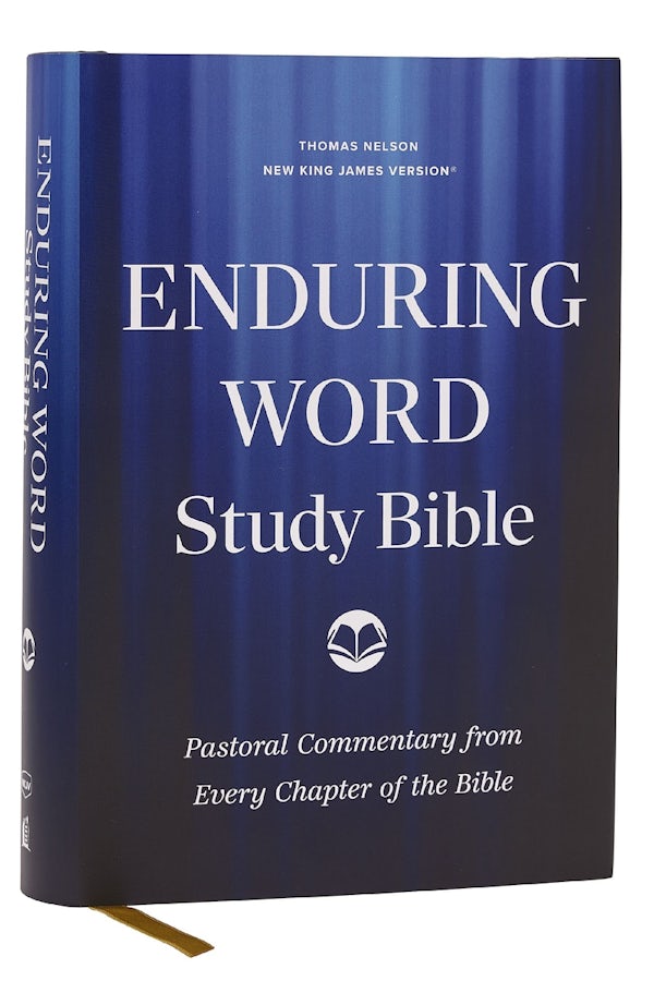 Cover image for Enduring Word Study Bible: Pastoral Commentary from Every Chapter of the Bible (Nkjv, Hardcover, Red Letter, Comfort Print), isbn: 9781400338009