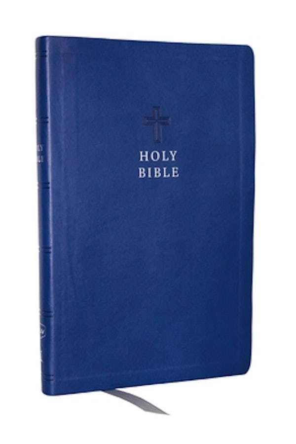 Cover image for KJV Holy Bible: Value Ultra Thinline, Blue Leathersoft, Red Letter, Comfort Print: King James Version, isbn: 9781400338313