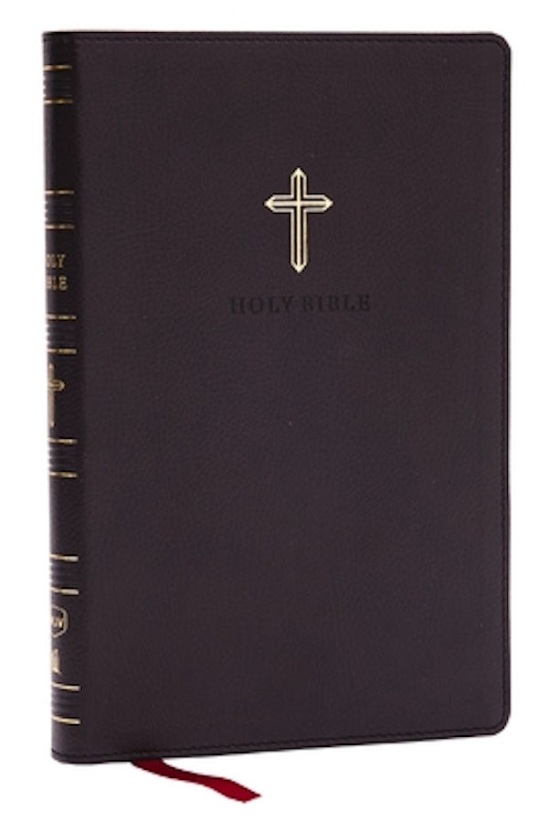 Cover image for NKJV Holy Bible, Ultra Thinline, Black Leathersoft, Red Letter, Comfort Print, isbn: 9781400338405