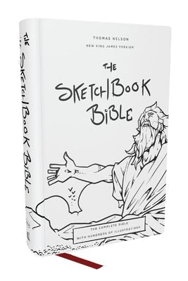 Cover image for The Sketchbook Bible: The Complete Bible with Hundreds of Illustrations (Nkjv, Hardcover, Red Letter, Comfort Print), isbn: 9781400339471