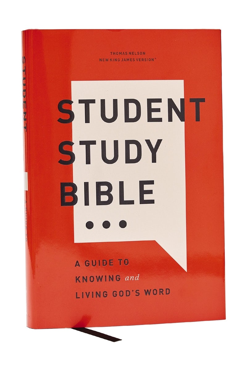 Cover image for Student Study Bible: A Guide to Knowing and Living God's Word (Nkjv, Hardcover, Red Letter, Comfort Print), isbn: 9781400340231