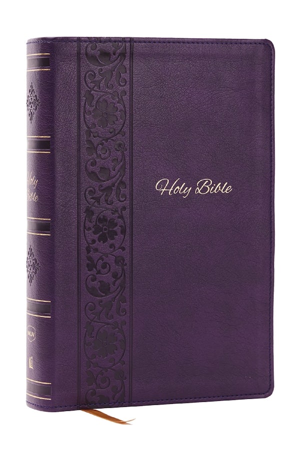 Cover image for NKJV Bible: Personal Size Giant Print, Purple Leathersoft, Holy Bible, Red Letter, Comfort Print: New King James Version, isbn: 9781400346332