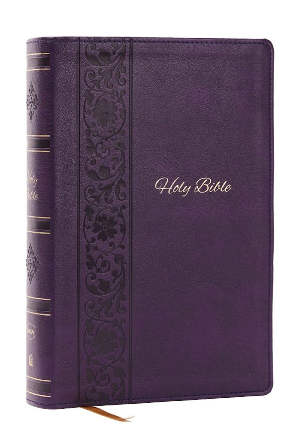 Cover image for NKJV Bible: Personal Size Giant Print, Purple Leathersoft, Holy Bible, Red Letter, Comfort Print: New King James Version, isbn: 9781400346332