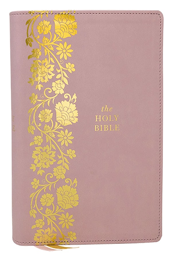 Cover image for KJV Personal Size Large Print End-Of-Verse Reference Bible, Pink Leathersoft, Red Letter, Comfort Print, isbn: 9781400347872