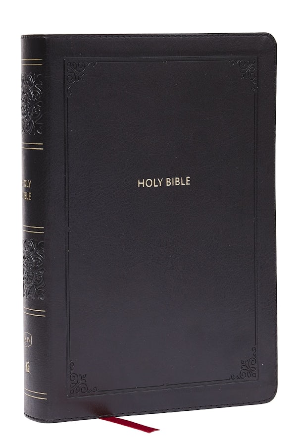 Cover image for KJV Giant Print End-Of-Verse Reference Bible, Black Leathersoft, Red Letter, Comfort Print, isbn: 9781400349449