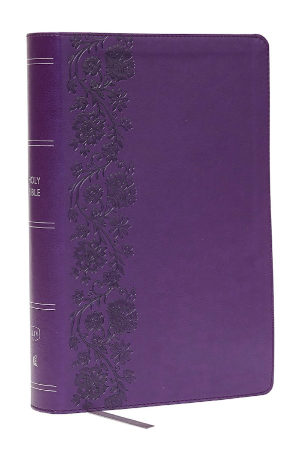 Cover image for KJV Giant Print End-Of-Verse Reference Bible, Purple Leathersoft, Red Letter, Comfort Print, isbn: 9781400349470