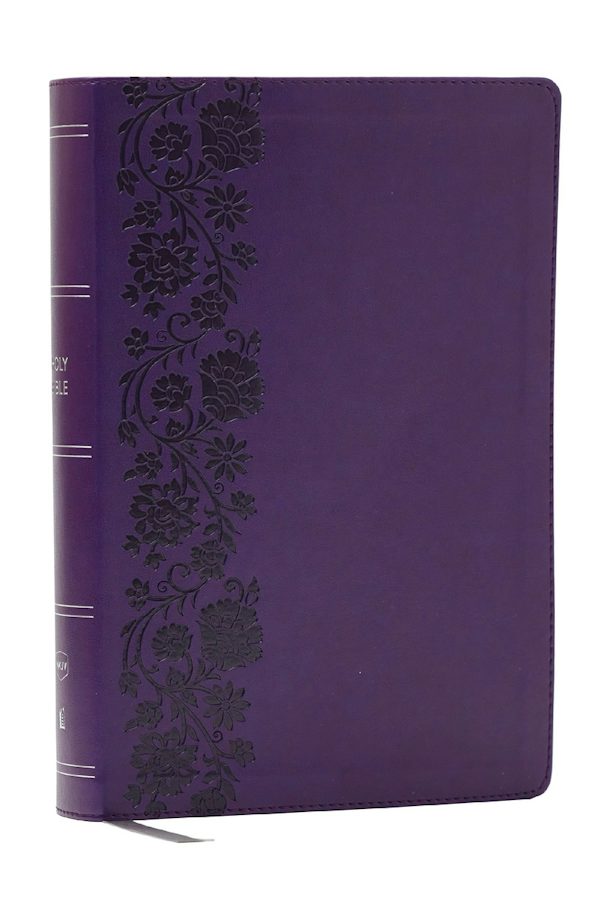 Cover image for NKJV Giant Print End-Of-Verse Reference Bible, Purple Leathersoft, Red Letter, Comfort Print, isbn: 9781400349517