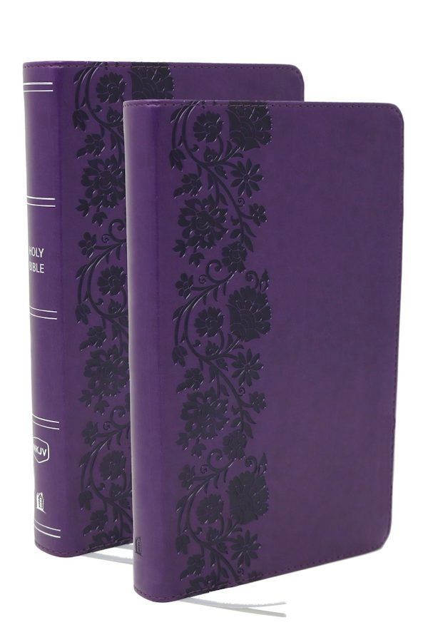 Cover image for NKJV Bible + Journal Set: Personal Size, Large Print Bible with Cross-References, Purple Leathersoft, isbn: 9781400350476