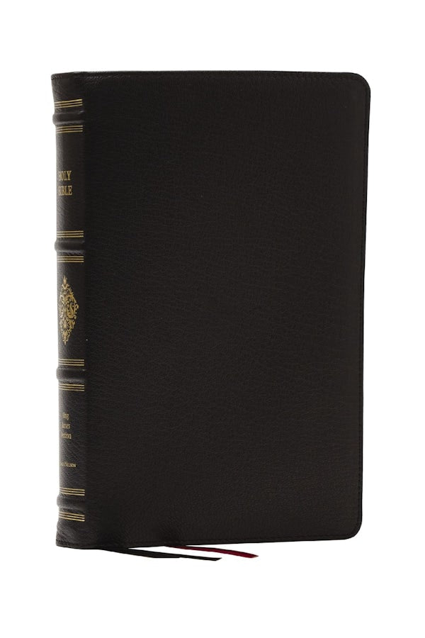 Cover image for Kjv, Personal Size Reference Bible, Sovereign Collection, Black Premium Goatskin Leather, Premier Collection, Comfort Print, isbn: 9781400350865