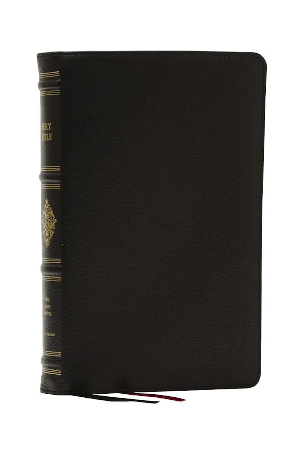Cover image for Kjv, Personal Size Reference Bible, Sovereign Collection, Black Premium Goatskin Leather, Premier Collection, Comfort Print, isbn: 9781400350865