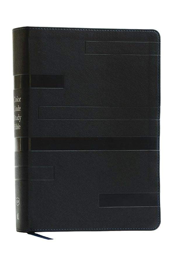 Cover image for KJV Color Code Study Bible, Revealing God's Truth Color by Color (Black Leathersoft, Red Letter), isbn: 9781400350957